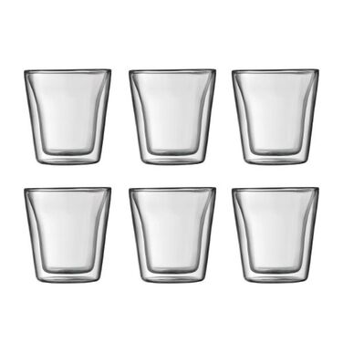 Набор стаканов с двойными стенками, 0,1 л, 6 предметов, Canteen Bodum