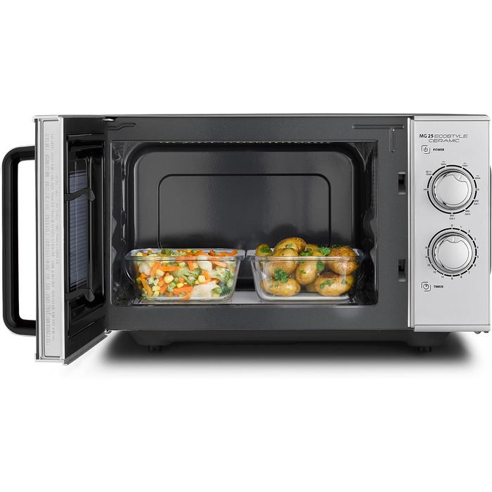 CASO Микроволновая печь с решеткой для гриля MG 25 сталь/пластик Ecostyle CASO