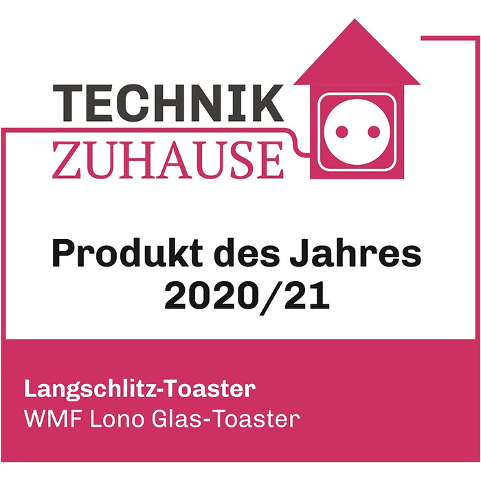 Стеклянный тостер WMF Lono / на 2 ломтика / с насадкой для булочек / 7 ступеней