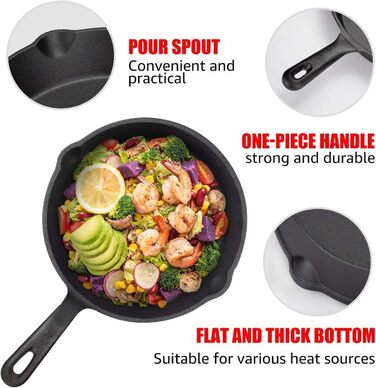 Чугунная сковорода 24,5 см Overmont