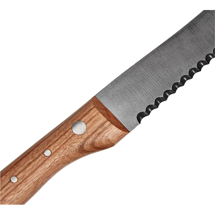 Нож для хлеба Herder из нержавеющей стали, рукоять из вишневого дерева, 22.5 см