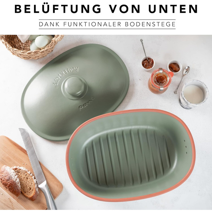 Хлебница 40 х 28 х 20 см Green Maxi Oval Römertopf