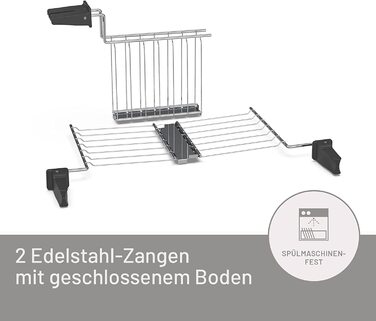 Тостер Imetec TostaMaxi / 600 Вт / на 2 ломтика / 10 ступеней поджаривания / лоток для крошек