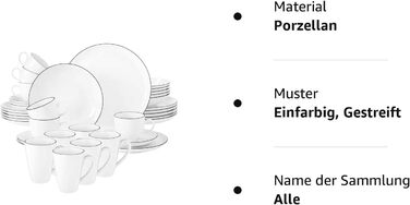 Комбинированный сервиз 36 предметов Black Line Lido Seltmann Weiden