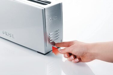 Тостер Graef TO 90 / 880 Вт / на 2 ломтика / с насадкой для булочек