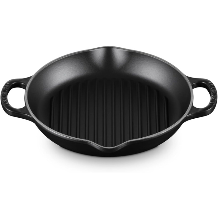 Чугунная cковорода-гриль 25 см Matt Black Signature Le Creuset