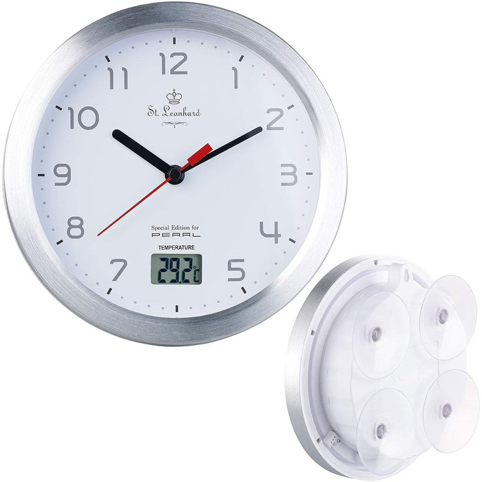 Часы для ванной 17 см Silver St. Leonhard