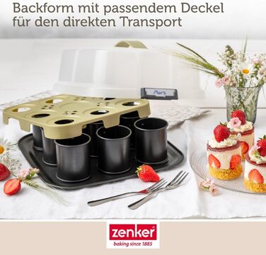 Форма для выпечки краффина на 9 порций с крышкой Zenker