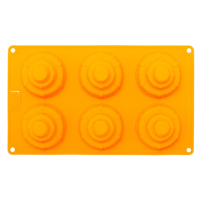 Форма для кексов в виде именинного торта, 17 x 29,5 x 7 см, RBV Birkmann