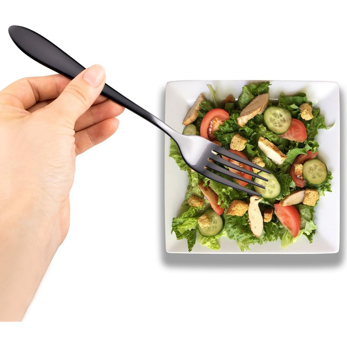 Набор столовых приборов 24 предмета Black HOMQUEN