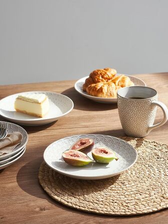 Набор десертных тарелок 22 см 6 предметов Vintage White DOWAN