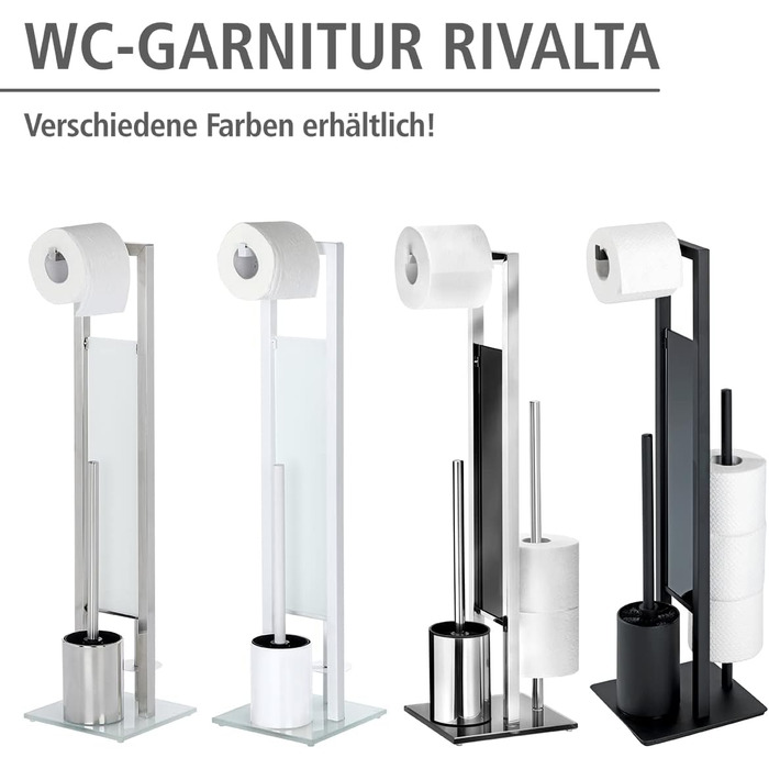 Держатель туалетной бумаги с ёршиком 70 x 23 x 18 см Rivalta WENKO
