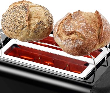 Тостер Bosch DesignLine / 970 Вт / на 2 ломтика / с насадкой для булочек / с функцией размораживания