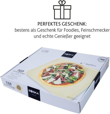 BOSKA Камень для пиццы 32 х 40 х 2 см бежевый кордиерит Deluxe BOSKA