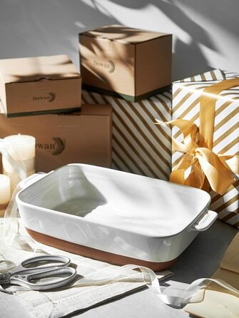 Керамическая форма для запекания 33 х 24 см Alabaster White DOWAN