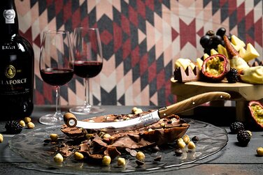 Набор ножей для сыра с футляром 3 предмета, оливковое дерево Luxury Line Laguiole Style de Vie