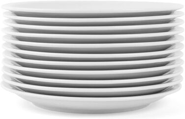 Набор глубоких тарелок 26 см, 12 предметов, белый Holst Porzellan