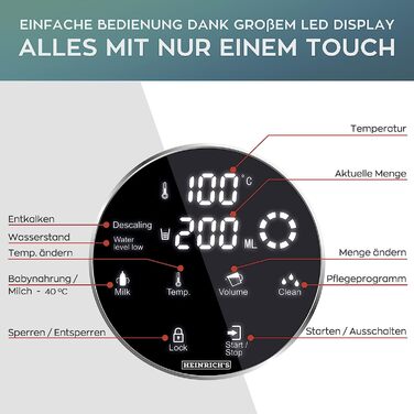 Дозатор горячей воды 2,7 л 2600 Вт HWS 8731 Heinrich´s