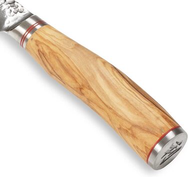 Дамасский филейный нож с рукояткой из оливкового дерева 16,50 см Wakoli Zayiko Minami