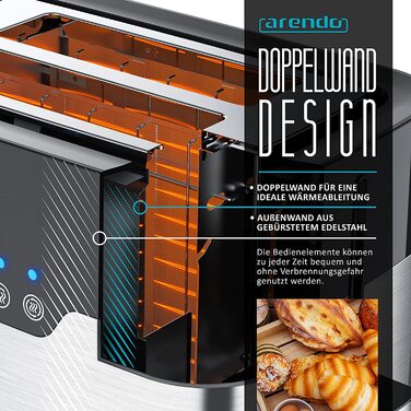 Тостер на 2 ломтика Arendo