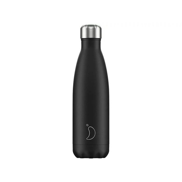 Вакуумная бутылка для воды 0,5 л, черная Monochrome Black CHILLY'S
