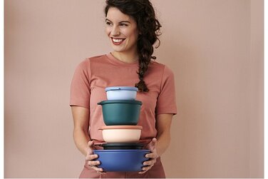 Набор контейнеров высоких, 4 предмета Nordic Blush Cirqula Mepal