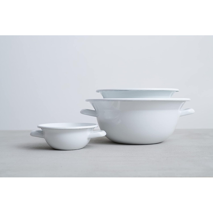 Миска 4 л 28 см, эмалированная, белая Riess 0296-033