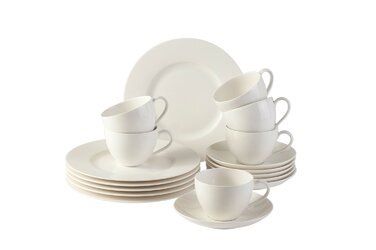 Кофейный сервиз, 18 предметов, Basic White Vivo Villeroy & Boch