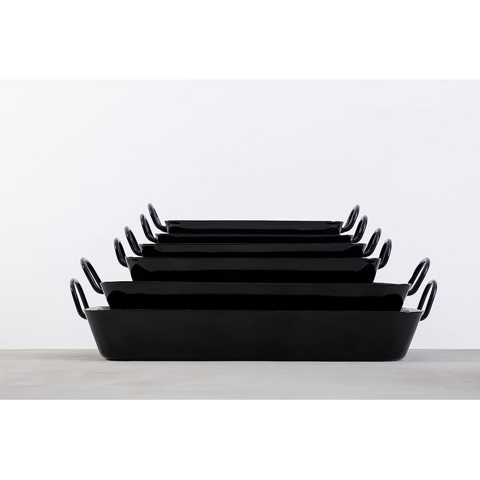 Блюдо для запекания 50 x 28 см, эмалированное, черное Riess 0455-022