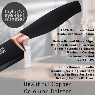 Набор ножей с подставкой 5 предметов Taylor's Eye Witness