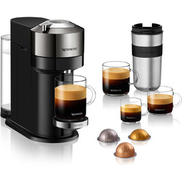 Кофемашина 1,1 л Dark Chrome Deluxe Vertuo Next NESPRESSO