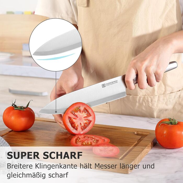 Набор кухонных ножей из нержавеющей стали 5 предметов PAUDIN