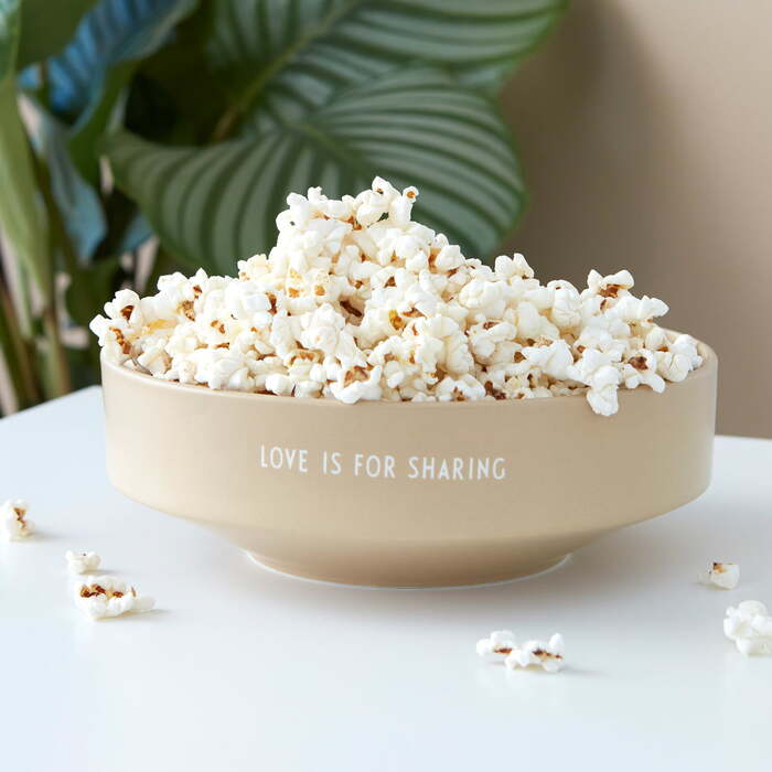 Пиала 22 см Beige Favourite Design Letters