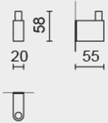 Крючок для полотенец 5,8 х 5,5 х 2 см Matte Zack