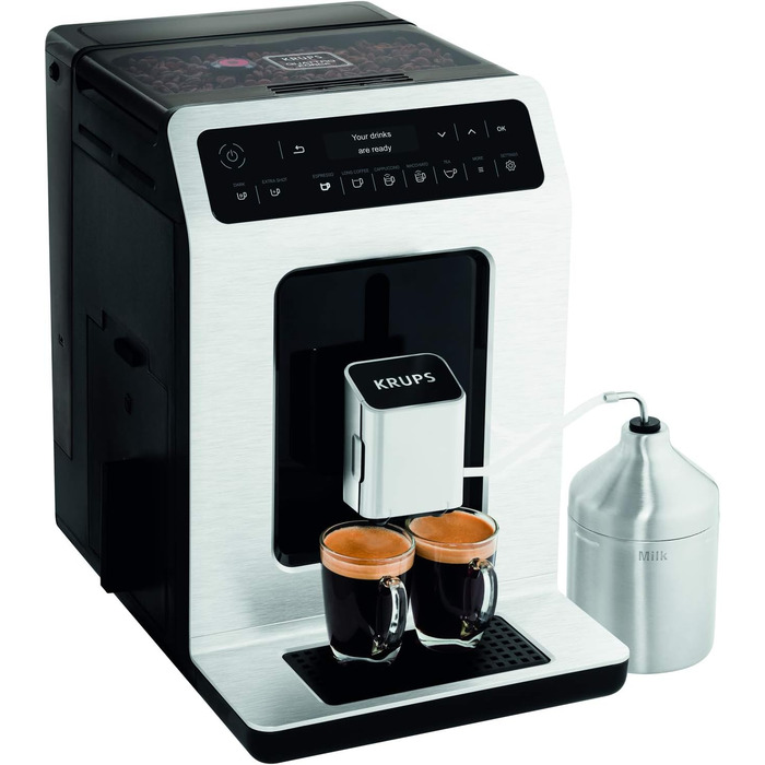 Кофемашина на 2 чашки 1450 Вт, с кофемолкой, Evidence EA891D Krups