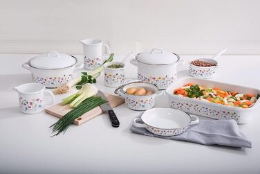 Кастрюля 2.5 л 18 см, эмалированная Riess 0123-070