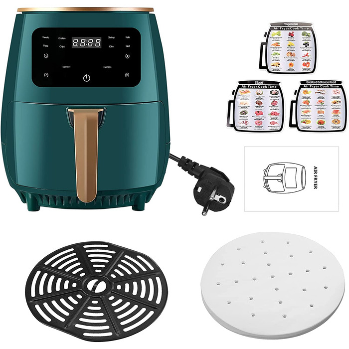 Фритюрница HOMGEN XL HG631eu / 4.5 л / 8 в 1 / 1400 Вт