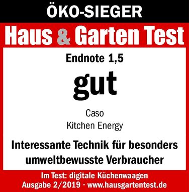 Весы кухонные до 5 кг Kitchen Energy Design CASO