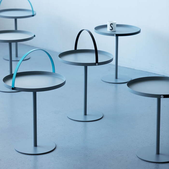 Стол 48x42 см серый/бирюзовый To Go Table Design Letters