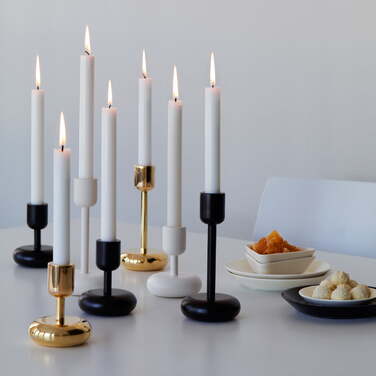 Подсвечник 18,3х9х9х8,6 см красный Nappula Iittala