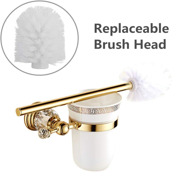 Ёршик для унитаза, золотой WOMAO