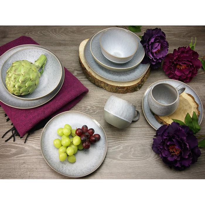 Столовый сервиз на 4 человека 16 предметов Grey Loft Stone Series CreaTable