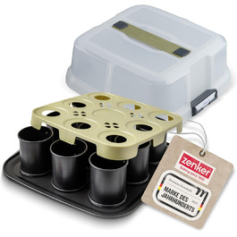 Форма для выпечки краффина на 9 порций с крышкой Zenker