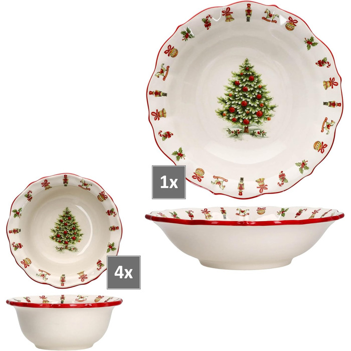 Набор рождественских пиал 5 предметов Maestro Natale MamboCat