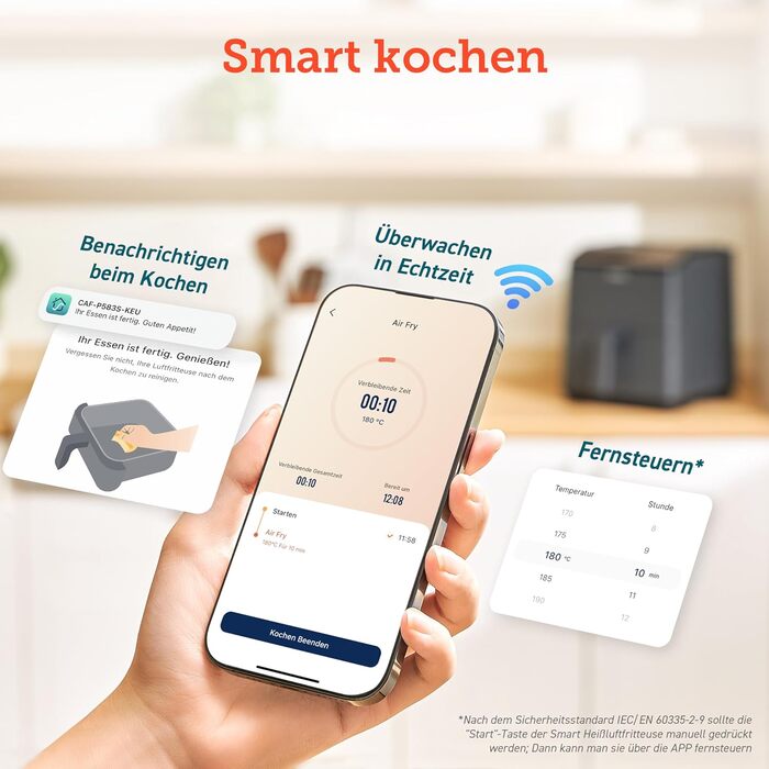 Фритюрница многофункциональная 6,4 л 1700 Вт XXL Dual Blaze COSORI