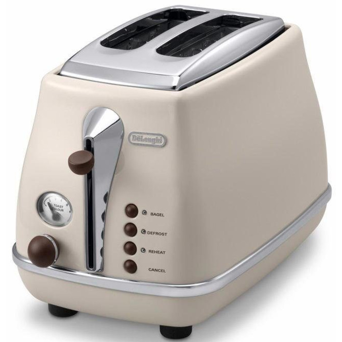 Тостер 900 Вт Beige Icona Vintage De'Longhi