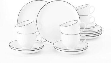Комбинированный сервиз 36 предметов Black Line Lido Seltmann Weiden