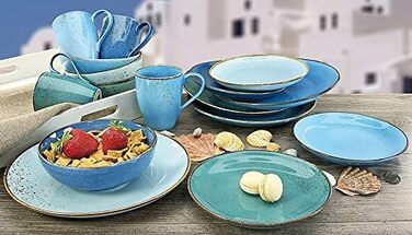 Столовый сервиз на 4 человека 16 предметов Nature Collection Aqua 20063 CreaTable