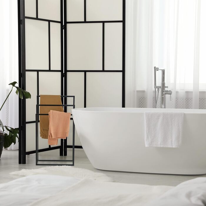 Вешалка для полотенец с 3 перекладинами 82,5 x 46 x 21 см Relaxdays