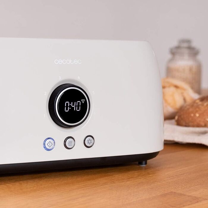 Тостер на 4 ломтика 1500 Вт, бежевый Tostadora 8000 Cecotec